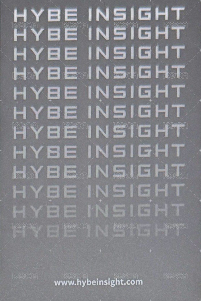 入場卡 / 場限卡 HYBE INSIGHT 展覽票卡 背面