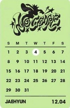 No Genre yes24 預售 特典卡 生日卡 背面