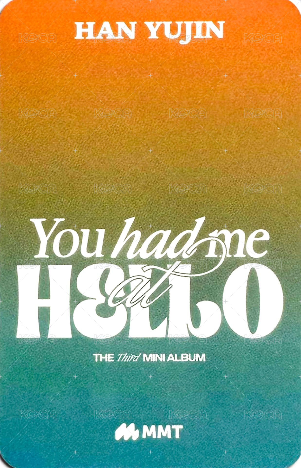 迷三 mmt 特典卡 拍拍 ver. 背面