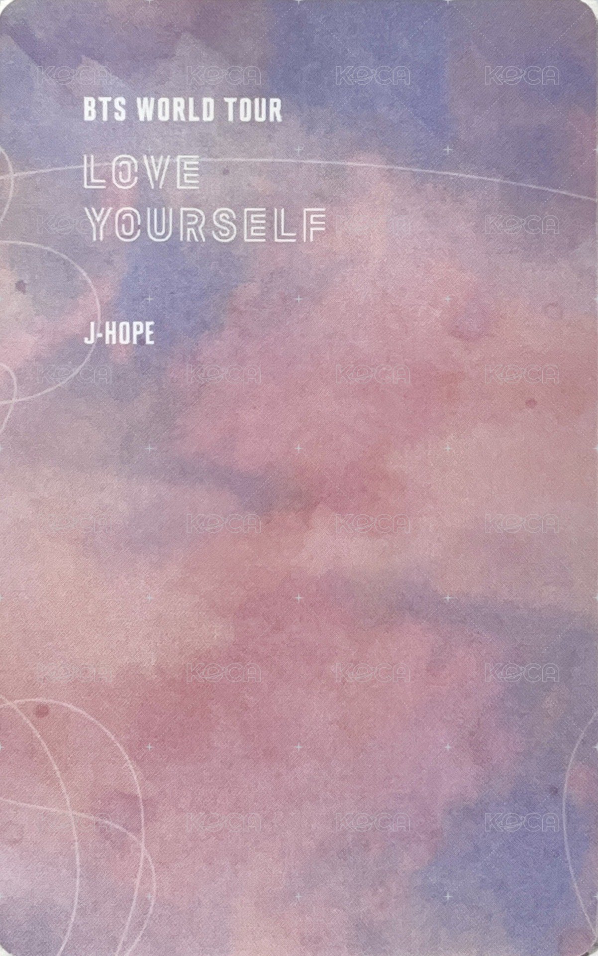 LY Tour 演唱會 DVD / CD 卡 首爾 一般版 背面