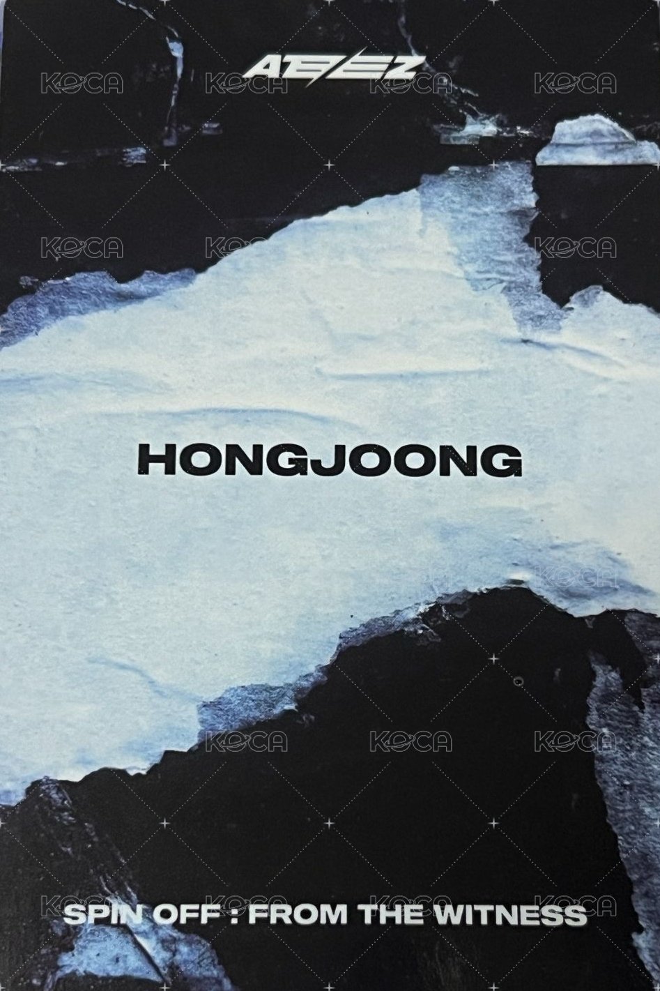 SPIN OFF : FROM THE WITNESS hello82 簽售卡  背面