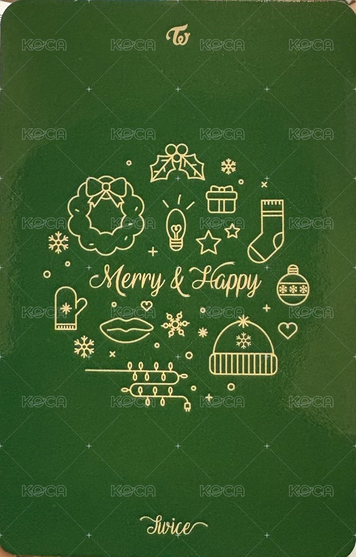 Merry&Happy 專輯卡  背面