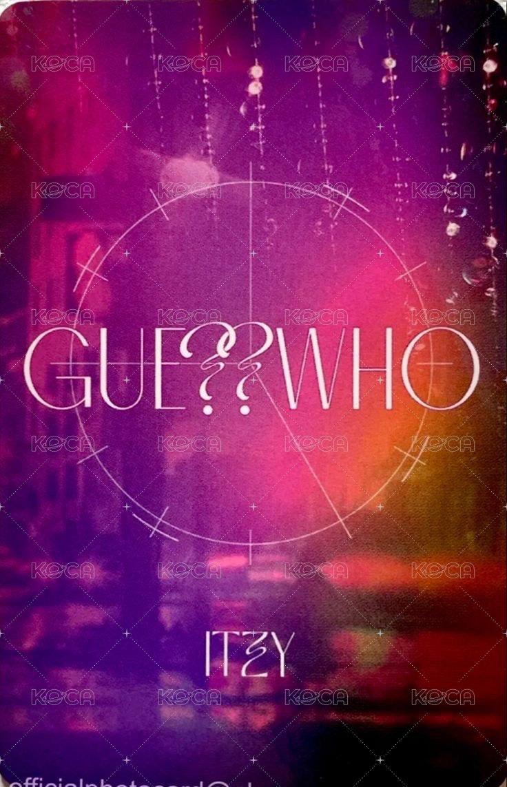 GUESS WHO wd 1.0 簽售卡  背面