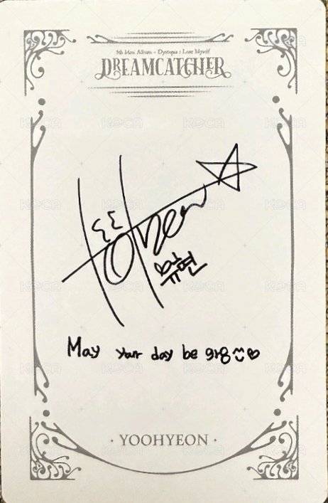 迷你五輯 專輯卡  背面