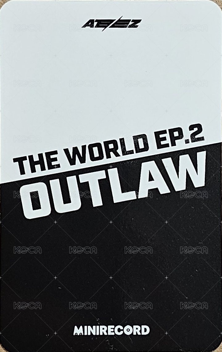 OUTLAW MINIRECORD 簽售卡 Voice Call 3.0 背面