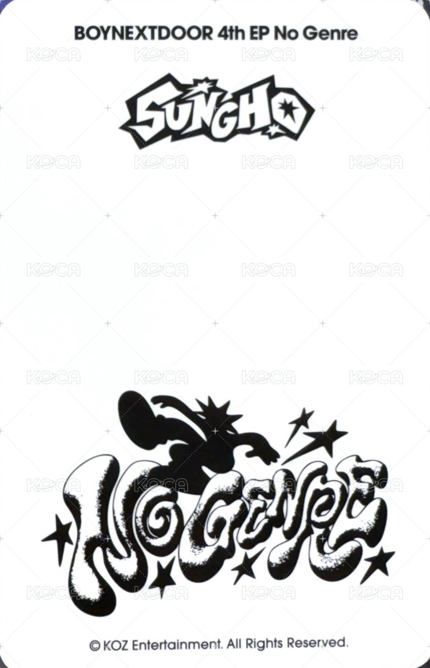 No Genre 隨機卡 快閃 官拍 1 背面