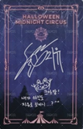 2021萬聖節線上演唱會 mmt 周邊卡 VVIP卡 背面