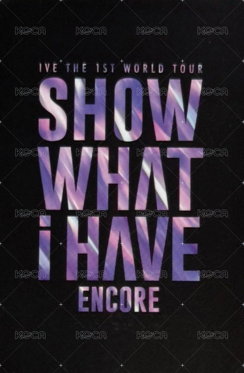 SHOW WHAT I HAVE 隨機卡  背面
