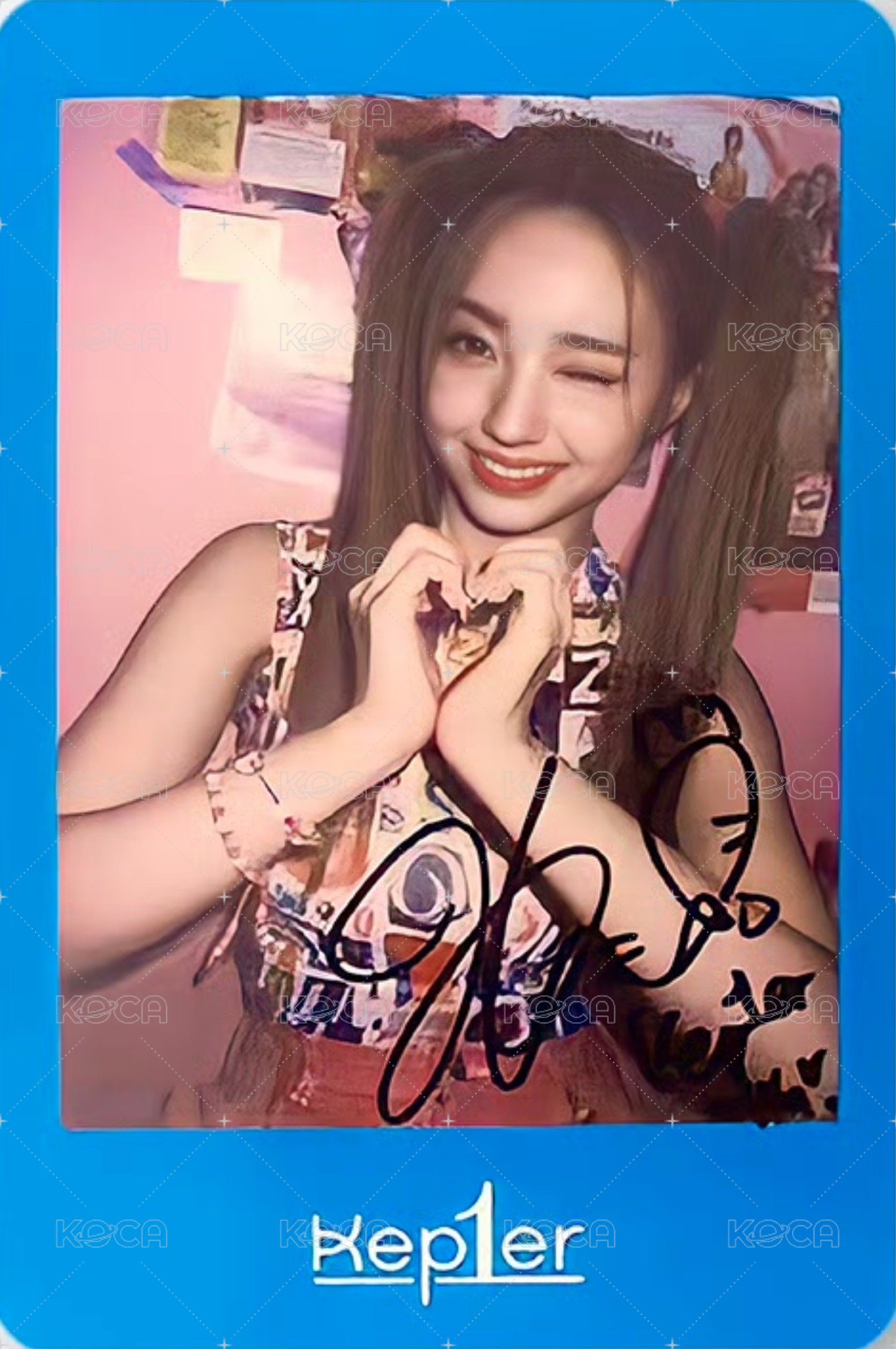 迷二 周邊卡 快閃藍版飲料拍立得 正面