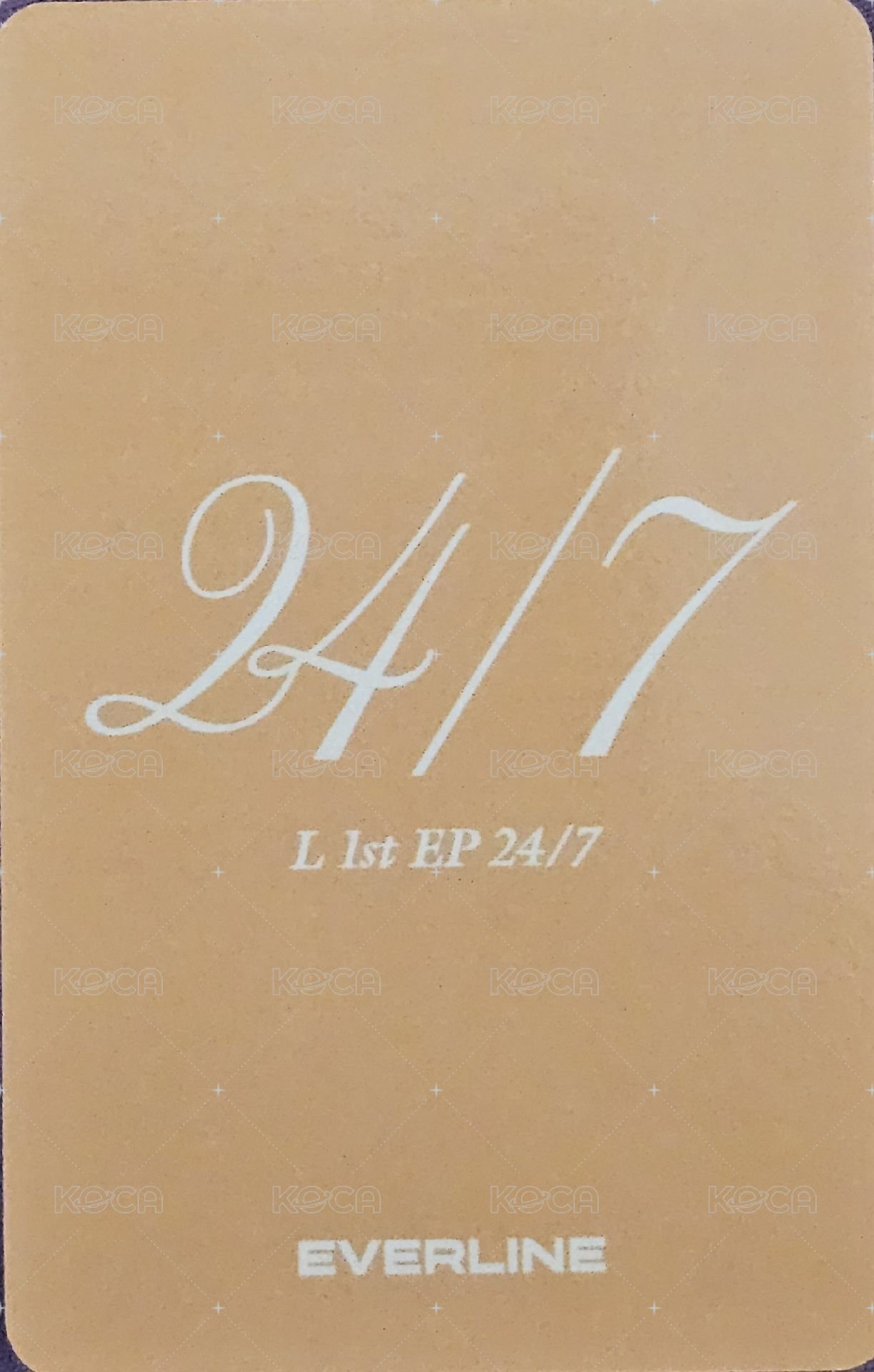 24/7 el 線下 2.0 簽售卡  背面