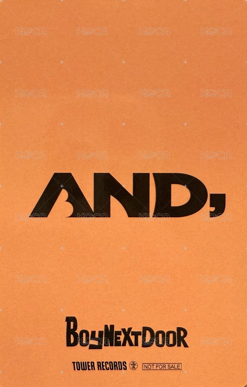 AND, 塔店 幸運卡  背面