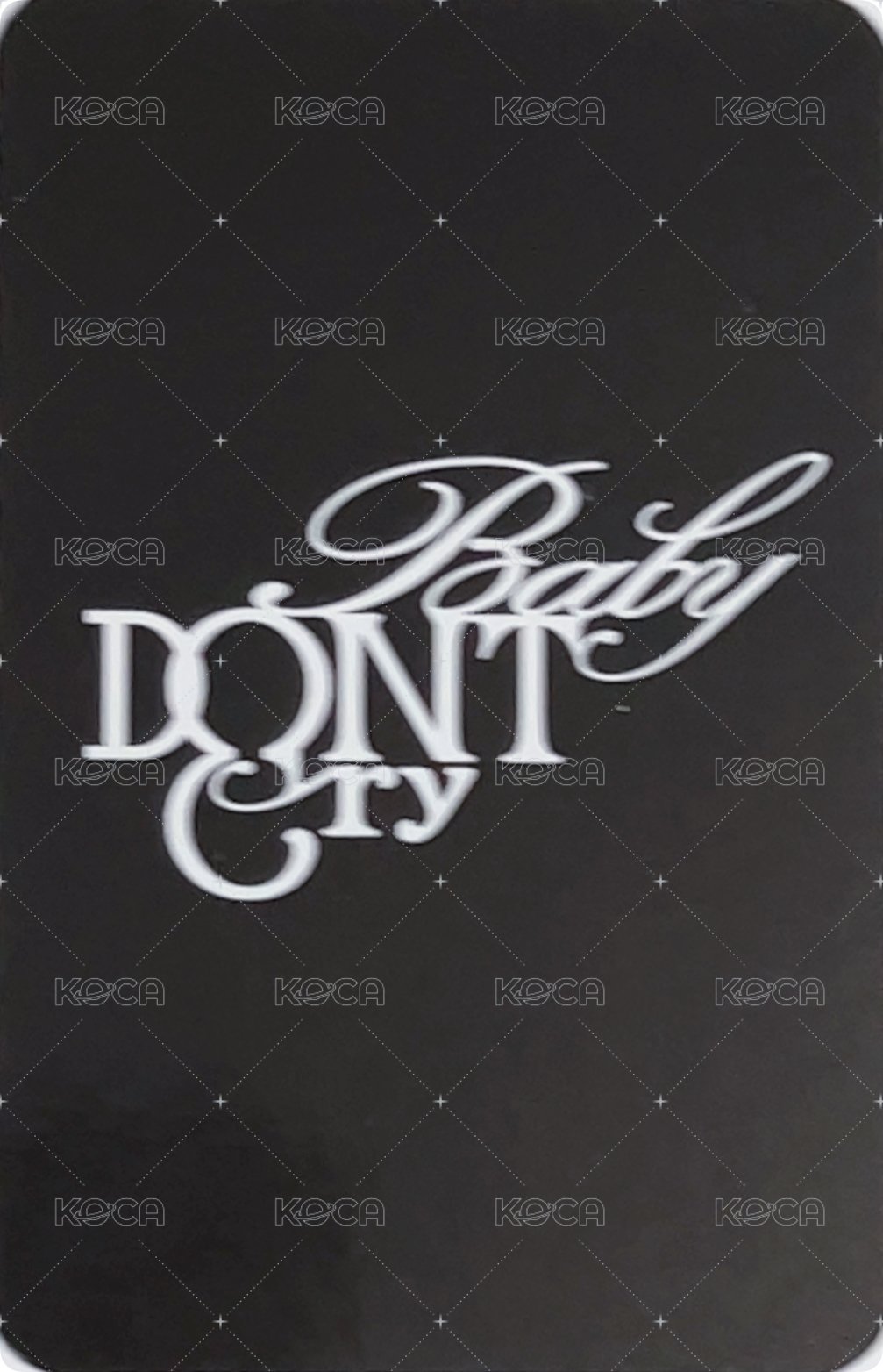 F Girl kpop together 簽售卡  背面