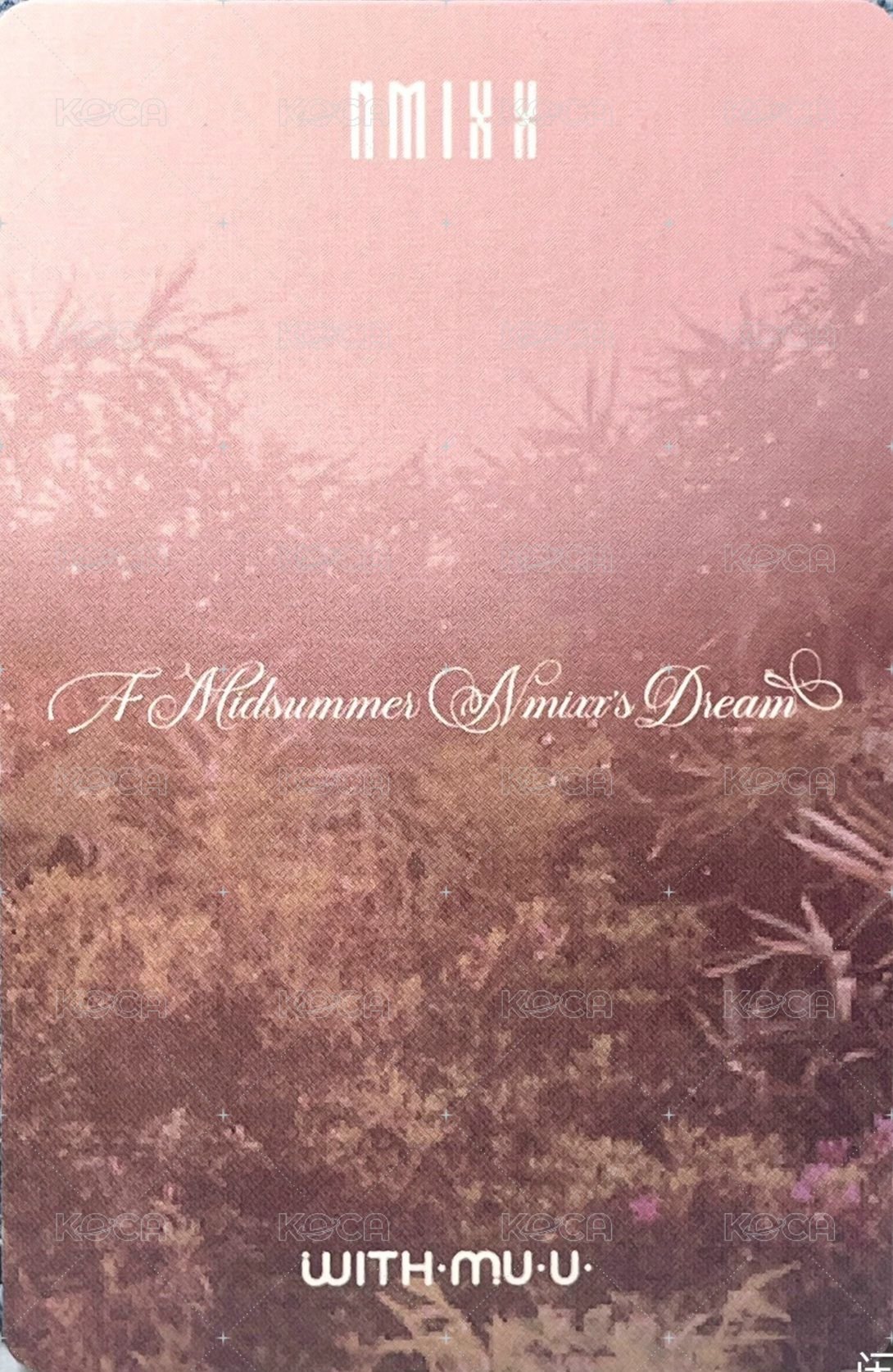 仲夏夜 wm 線下 3.0 簽售卡 小貓 背面