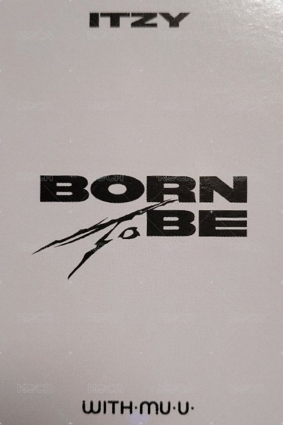 BORN TO BE wm 1.0 簽售卡  背面