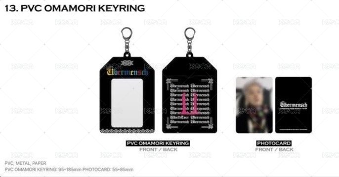 2025 世巡 周邊卡 GD 御守鑰匙圈 背面