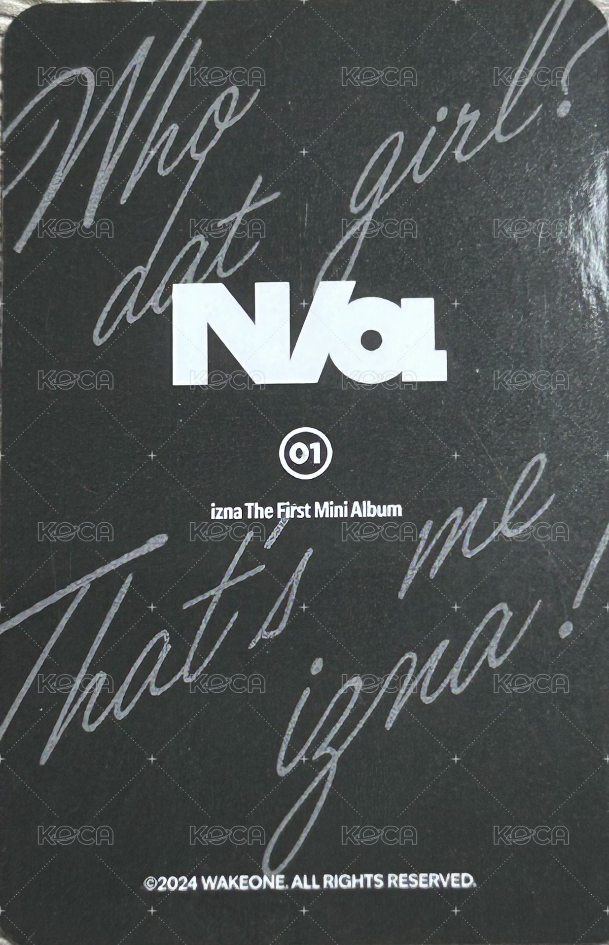 迷一快閃 周邊卡 卡套卡 背面