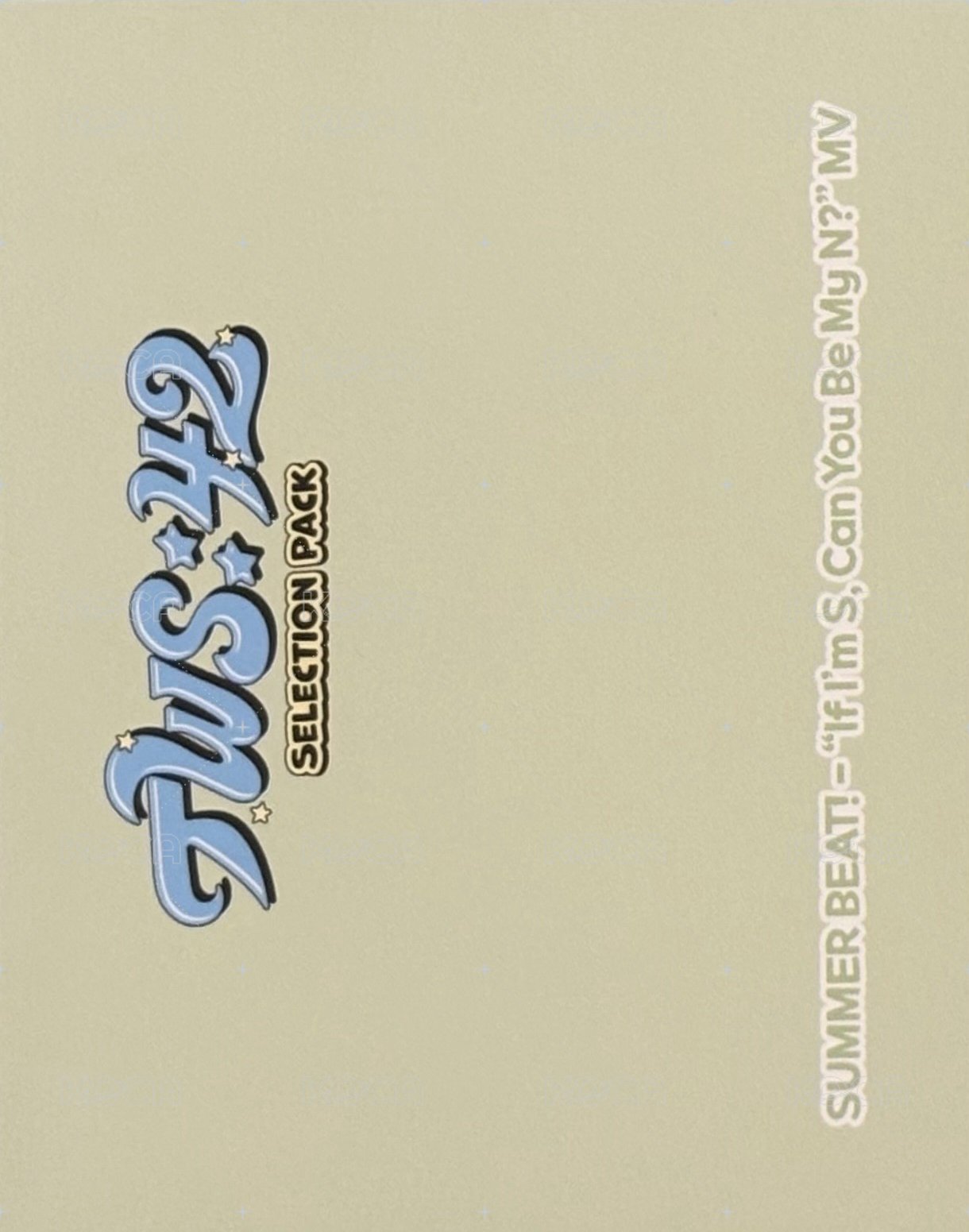 TWS:42 Selection Pack 周邊卡 團卡 背面