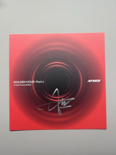 ATEEZ IYF 崔鍾浩親簽+卡貼+偽拍立得