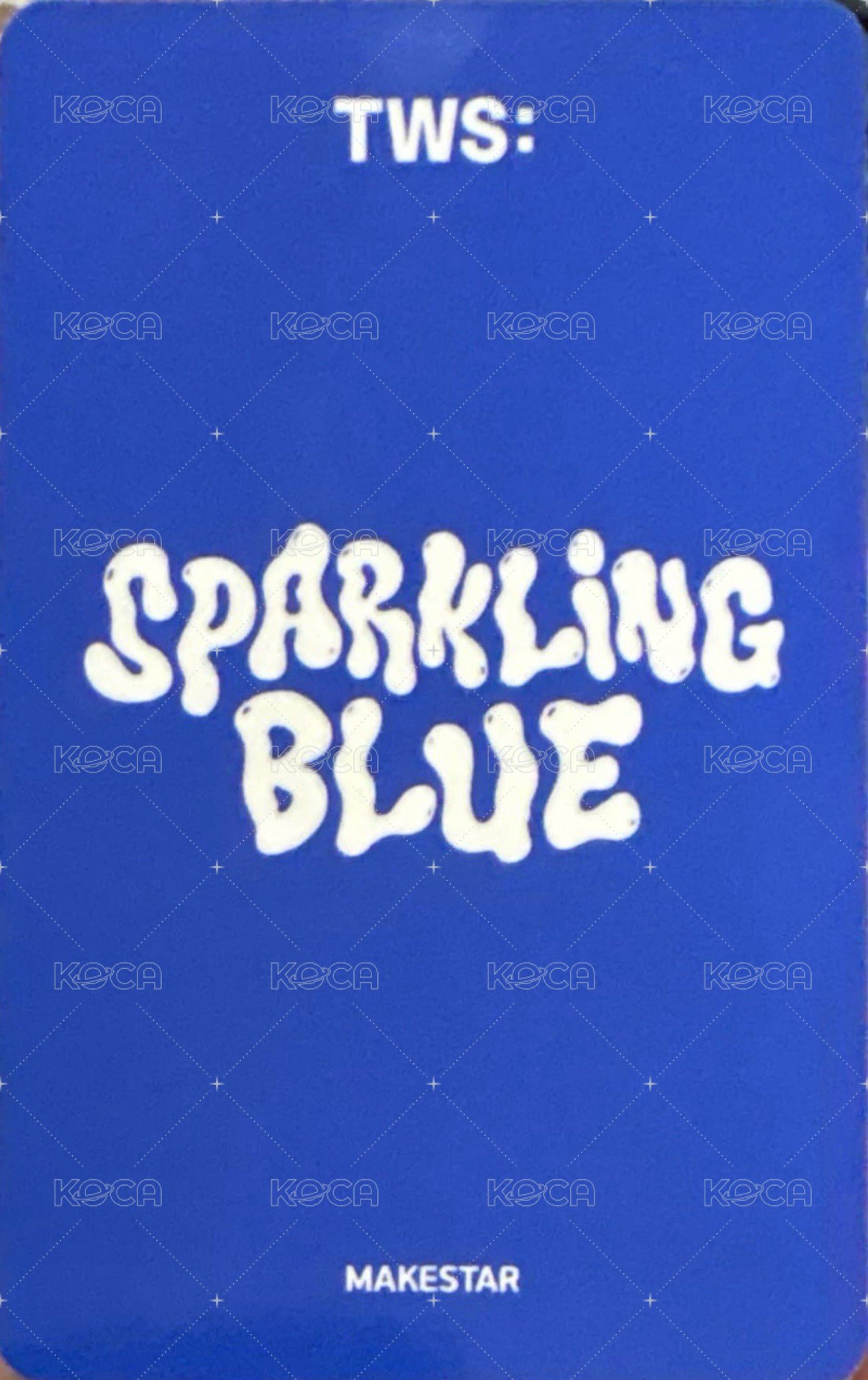 Sparkling Blue ms 簽售卡  背面