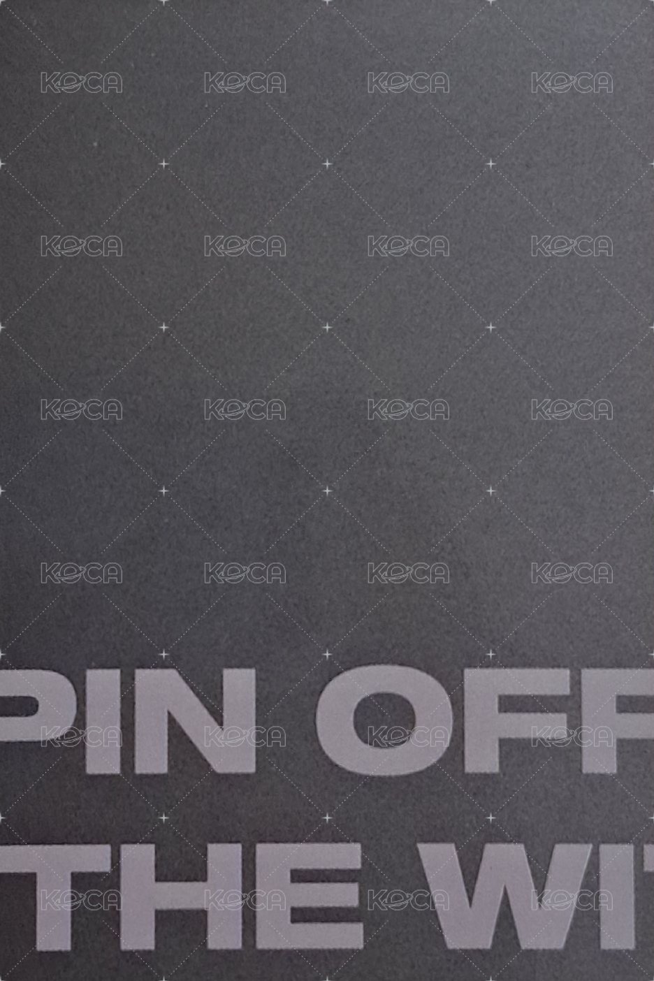 From the Witness 專輯卡 POCA A & Z ver. 背面