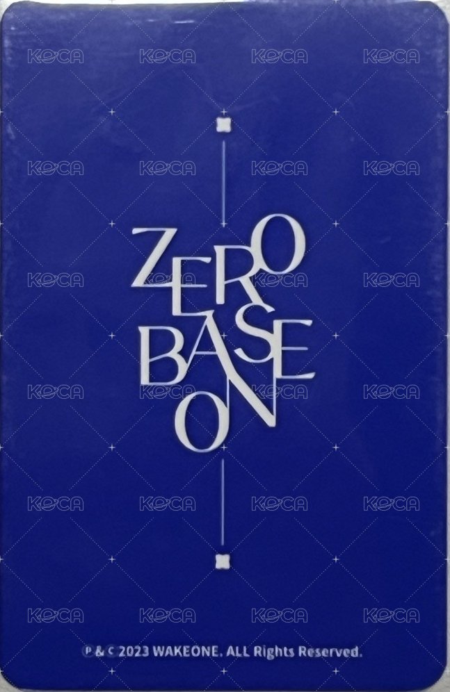 大邱快閃 周邊卡 藍資料夾小卡 背面