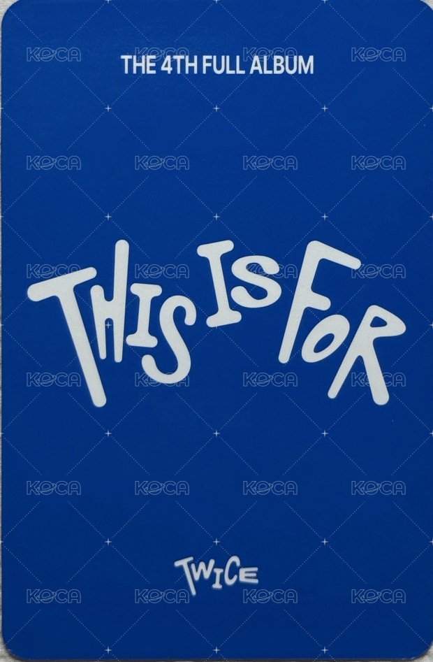 正規四 專輯卡 NAYEON THIS ver. 預購禮 背面