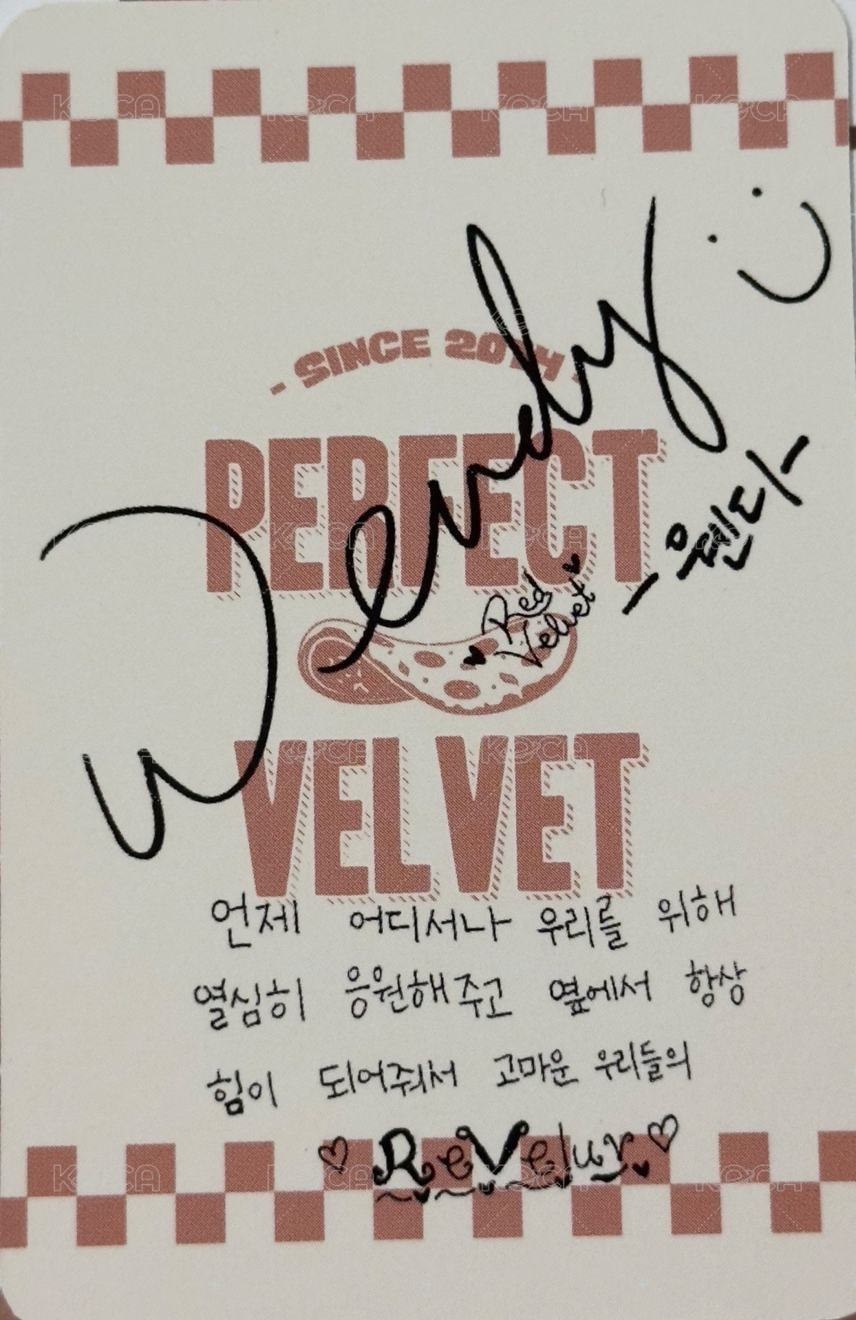 Peek-A-Boo 專輯卡  背面