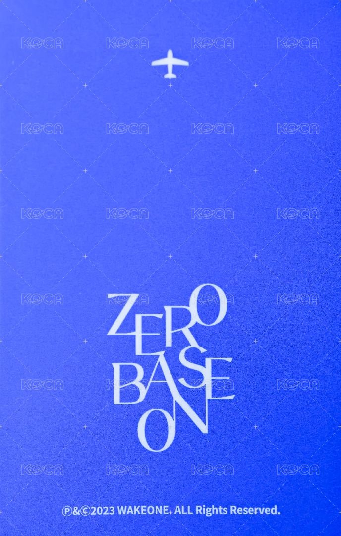 大邱快閃 周邊卡 ZB1 快閃行李吊牌卡 背面