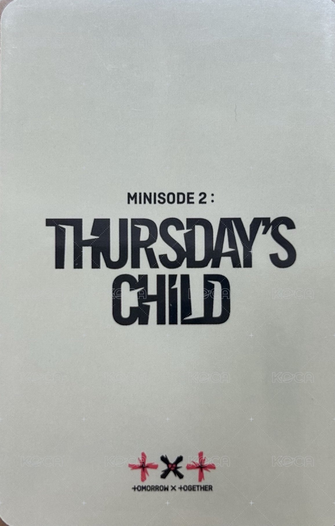 迷四 日咖 特典卡 TXT迷四 wvs jp特典 愛心閃圭 背面