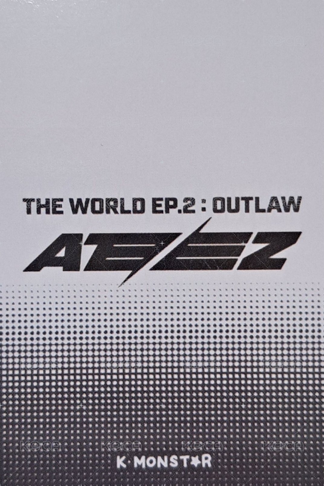 Outlaw km 簽售卡 臺灣線下簽售 背面