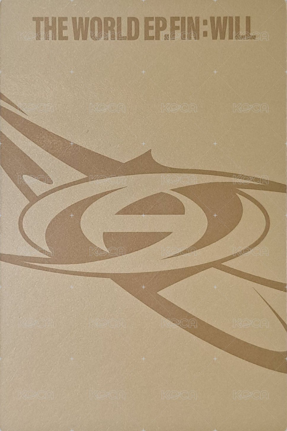 WILL 專輯卡 DIGIPAK ver. 背面