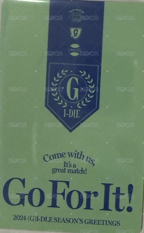 24’年曆 cube 特典卡  背面