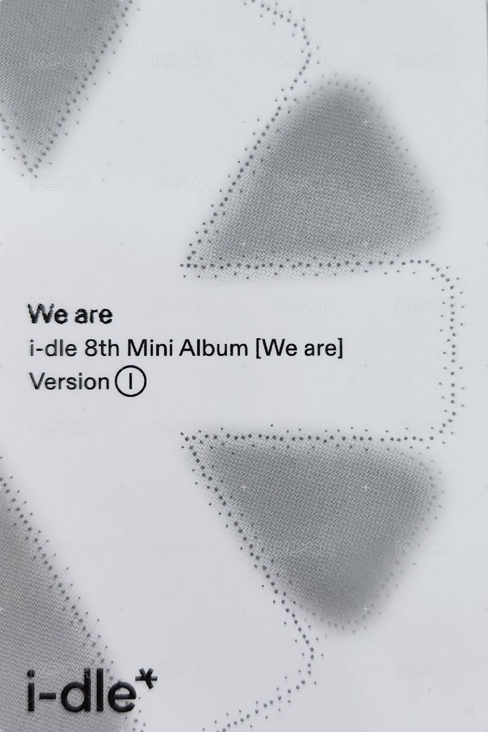 We are 專輯卡 I版 背面