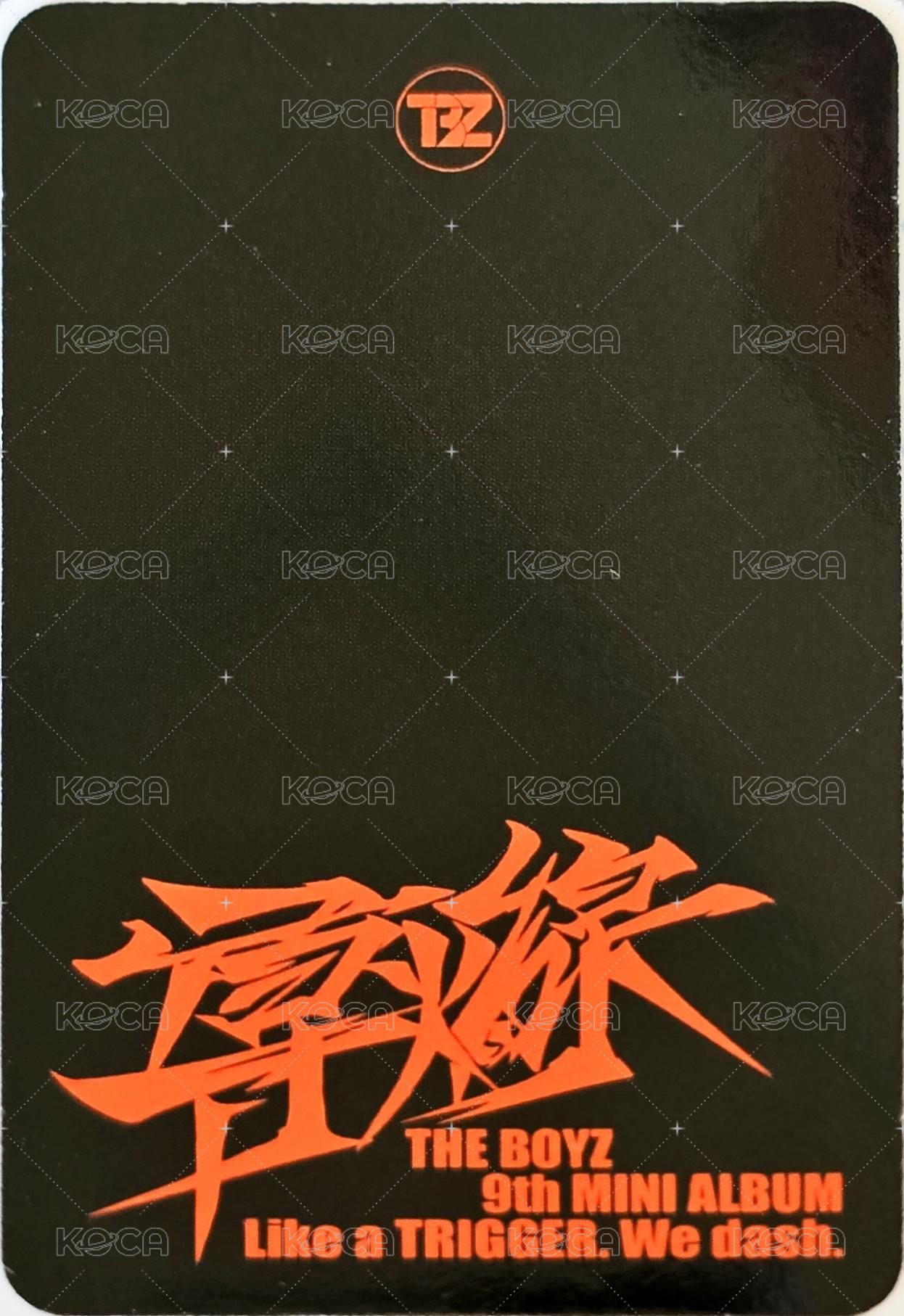 TRIGGER (導火線) 泡泡摩奇 1.0 線上 簽售卡  背面