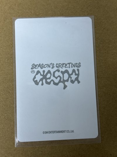 aespa Karina 柚子 2025年曆 隨機卡 後續 B版柚