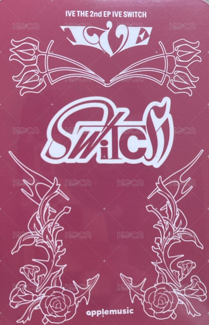 IVE SWITCH am 1.0 簽售卡  背面