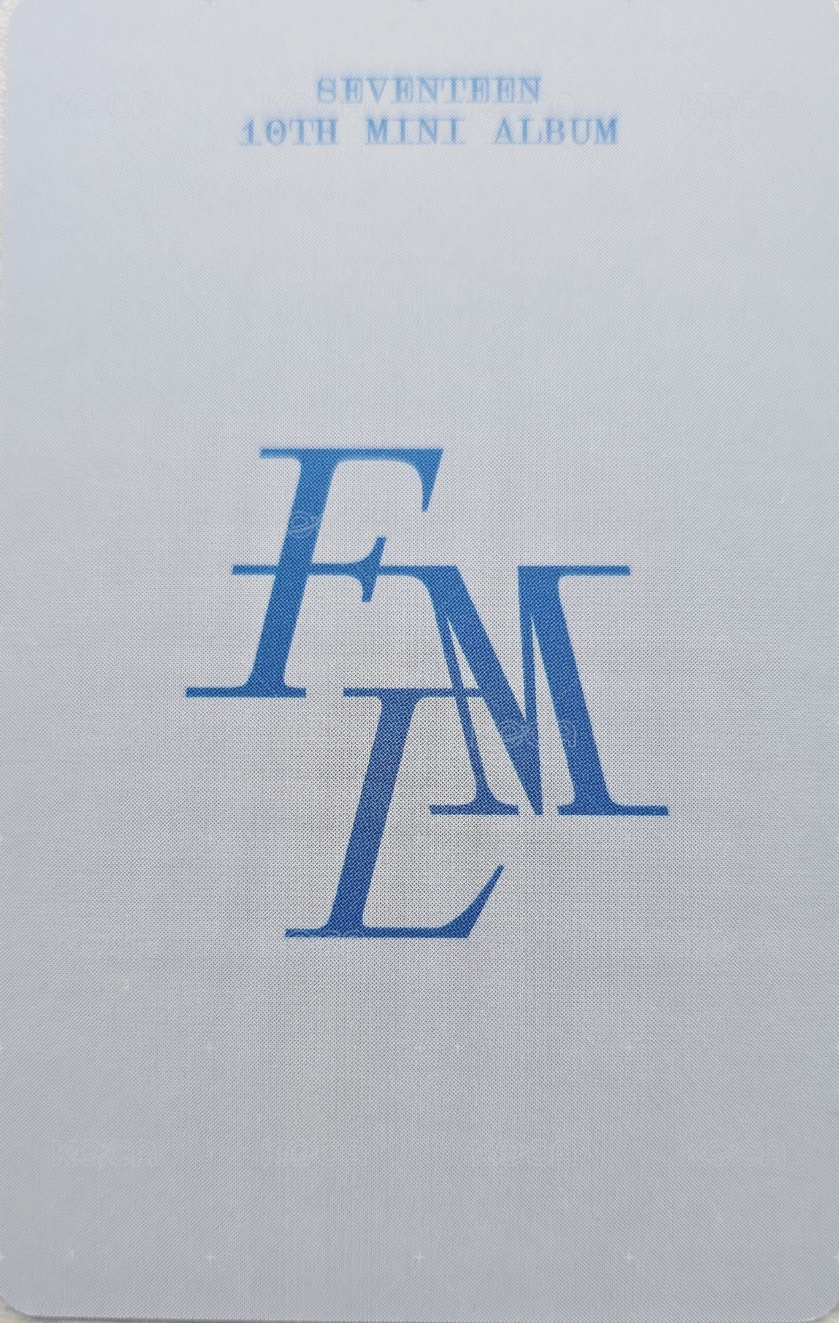 MINI10 阿拉丁 簽售卡  背面