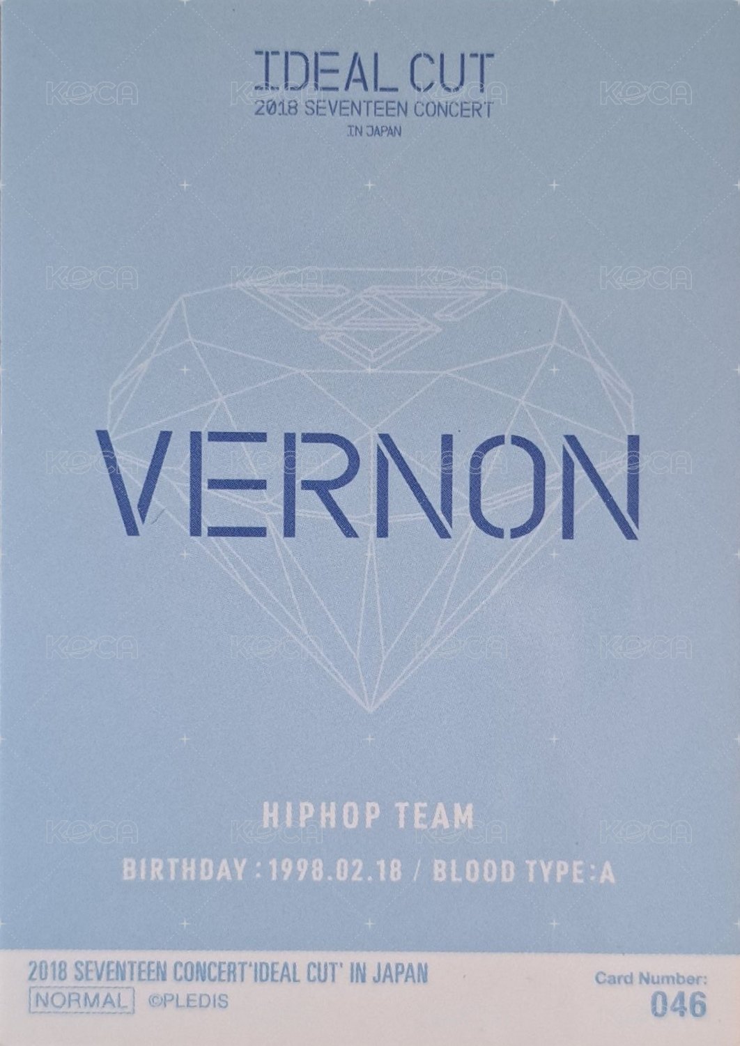 IDEAL CUT 隨機卡  背面