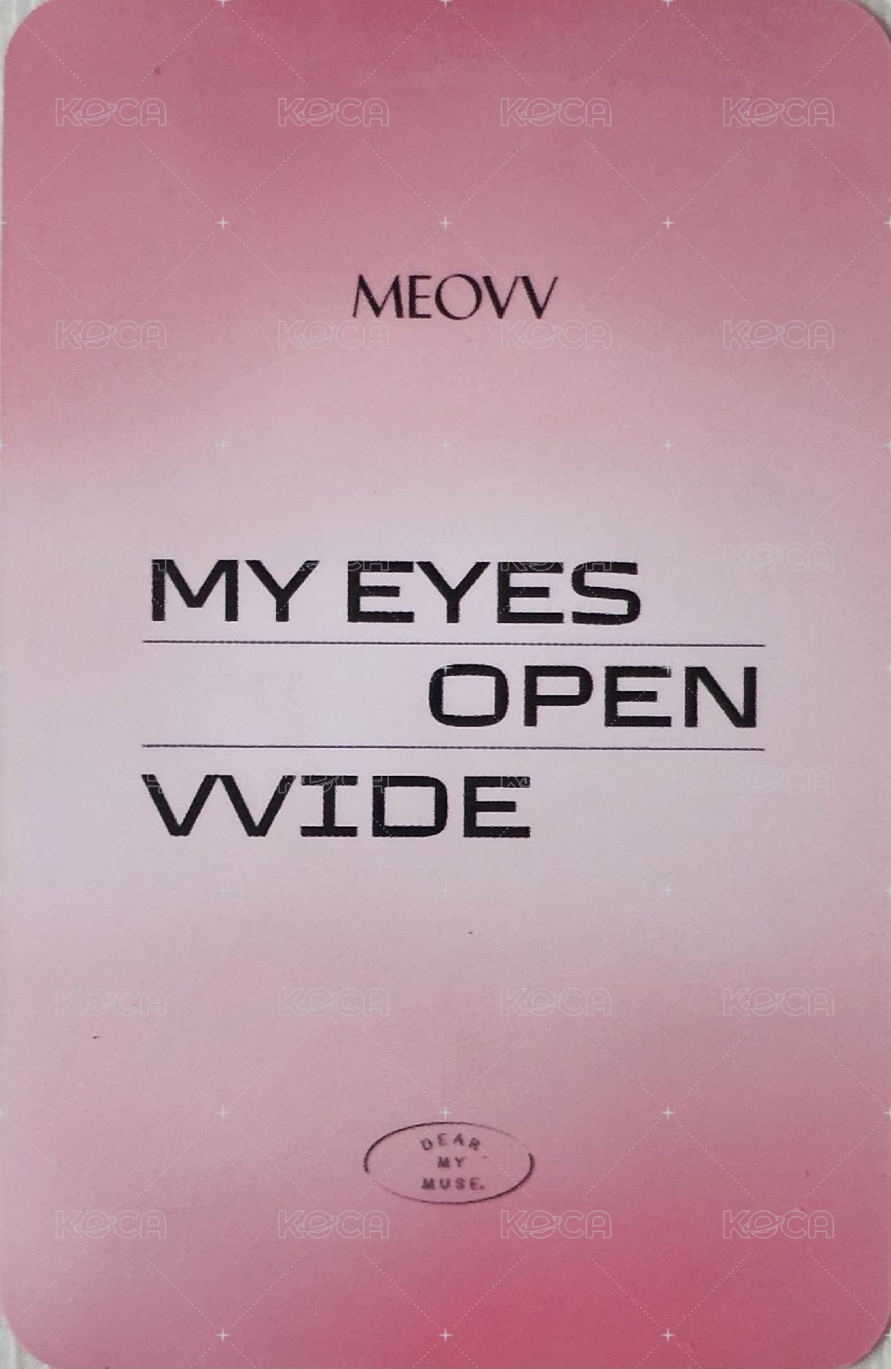 迷一 dmm 簽售卡  背面