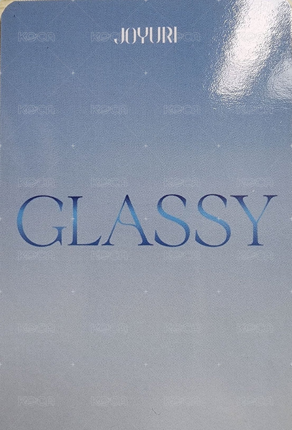 GLASSY ma 特典卡  背面