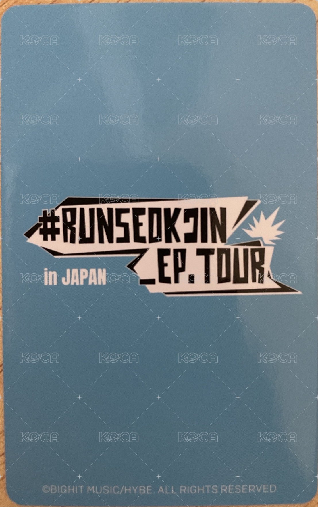 跑珍 Tour 入場卡 / 場限卡 大阪 粽卡 背面