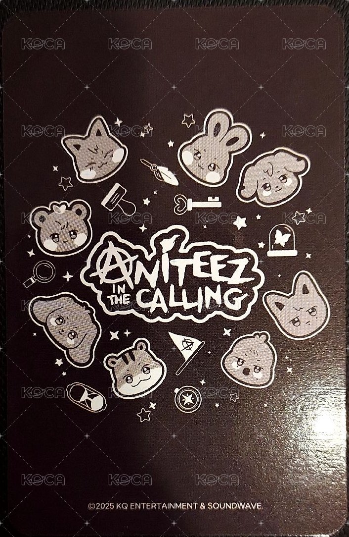 ANITEEZ IN THE CALLING 周邊卡 BANDANA 背面