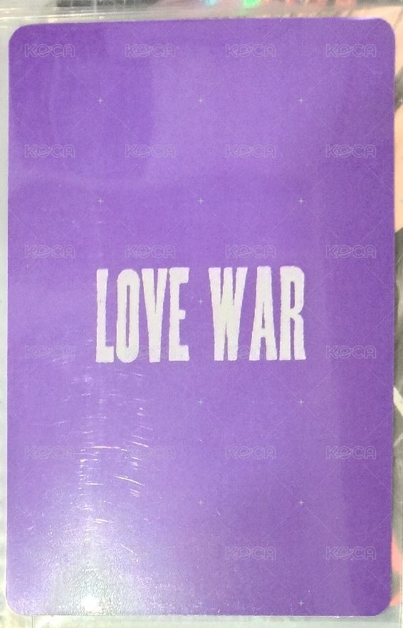 Love War 專輯卡 Love ver. 背面
