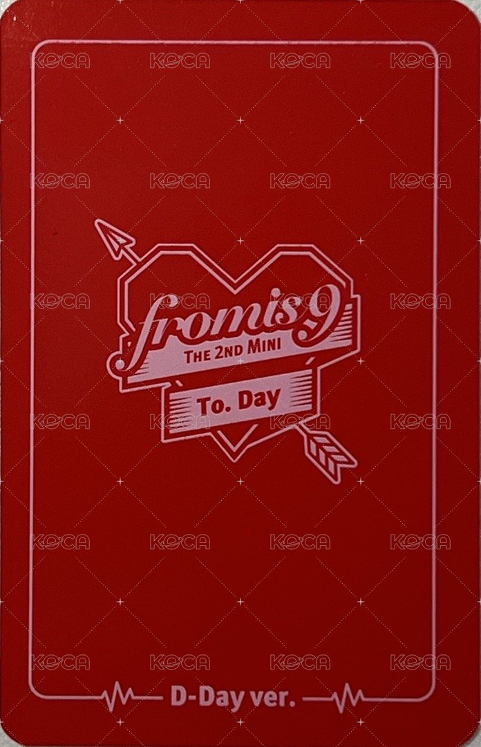 To. Day 專輯卡 D-Day ver. 背面