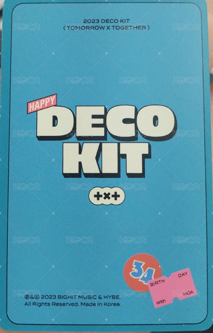 23 DECO KIT 周邊卡 崔秀彬2023DECO KIT 背面
