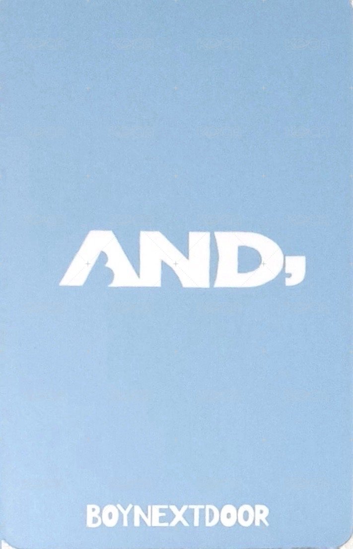 AND, 專輯卡 環球限定盤 背面