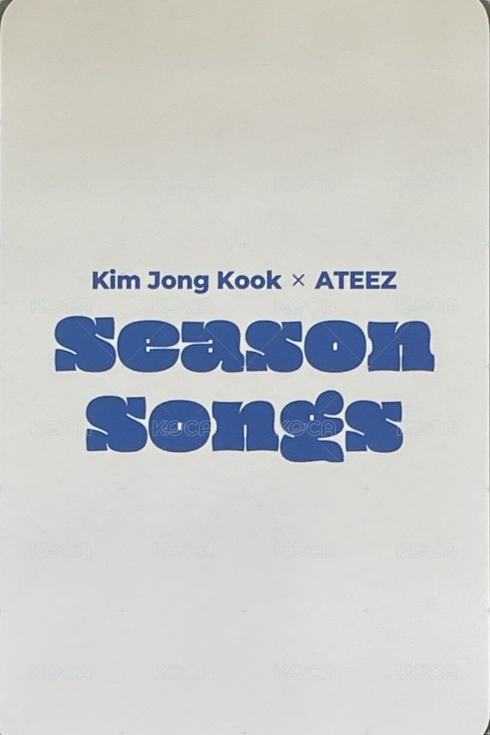 Season Songs hello82 特典卡  背面