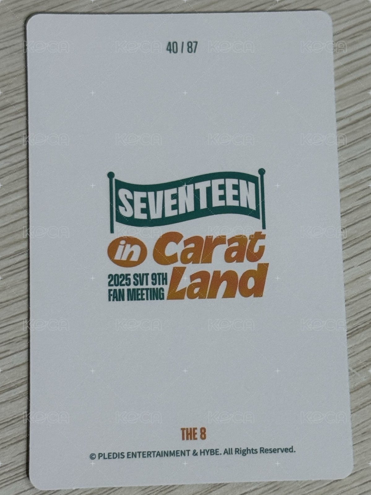 25‘克拉島 隨機卡  背面