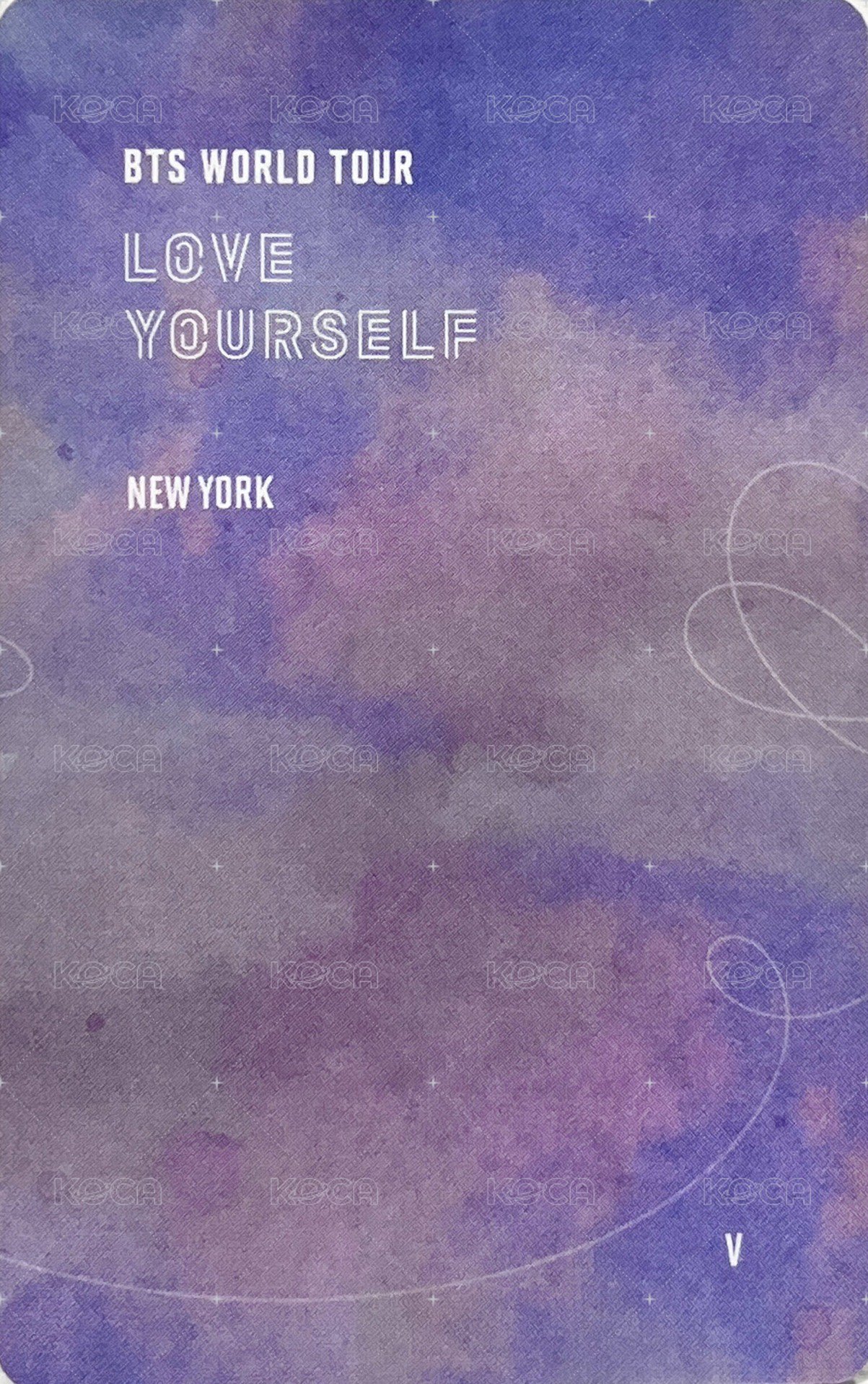 LY Tour 演唱會 DVD / CD 卡 紐約 一般版 背面