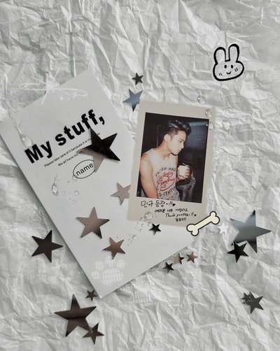 玟奎早期拍立得小卡